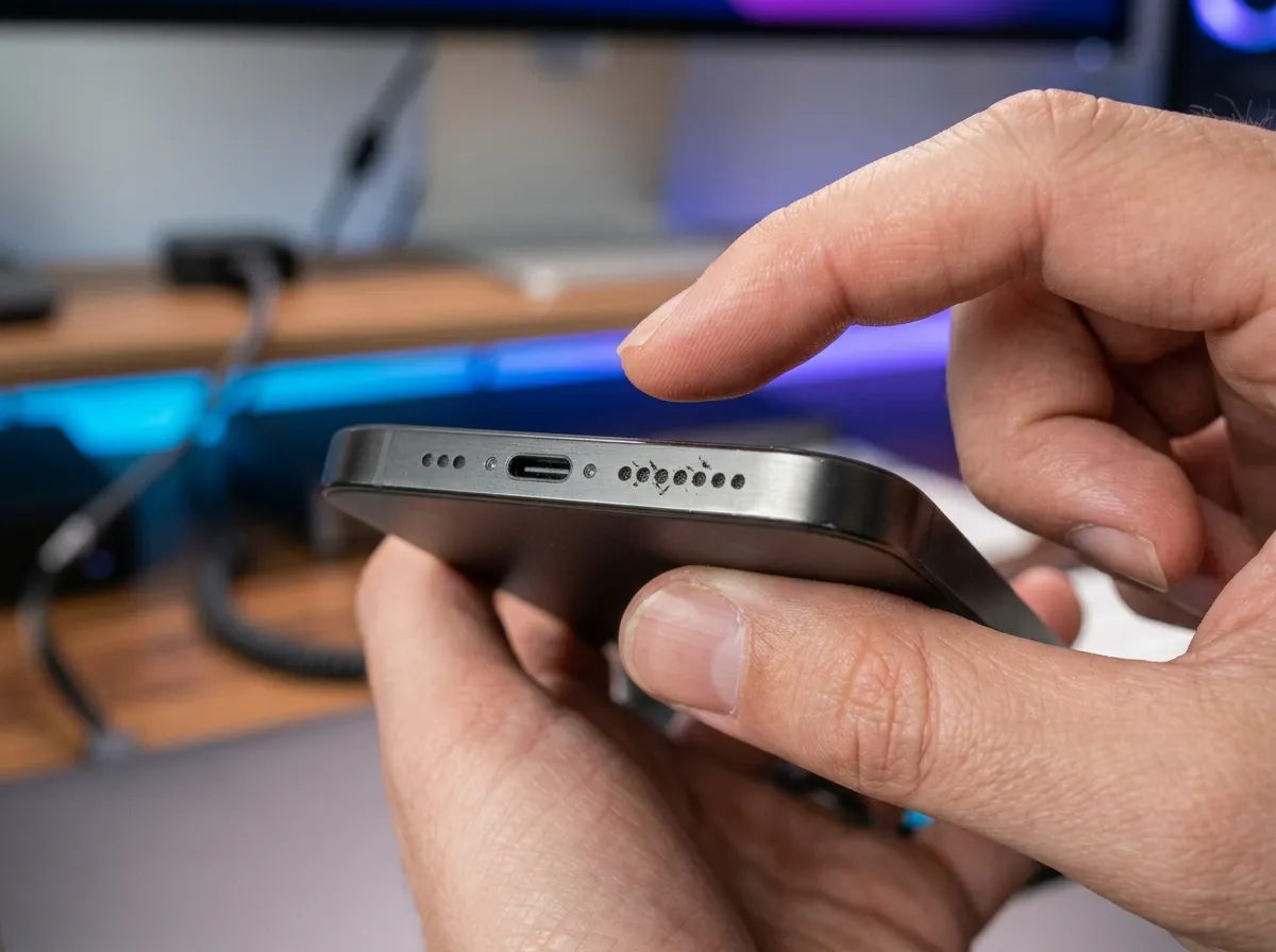 Check the speaker grille Way You Can Fix a Muffled Phone Speaker