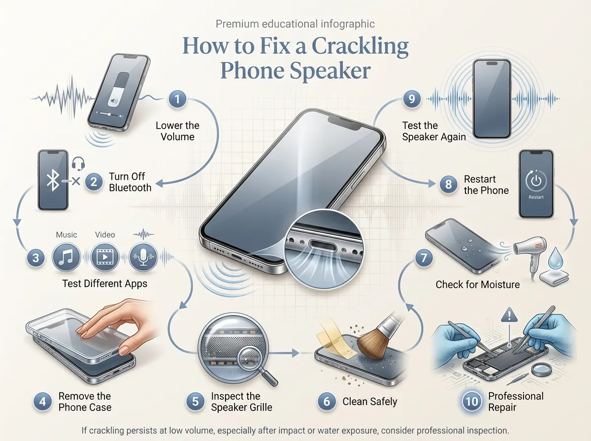 How to Fix a Crackling Phone Speaker