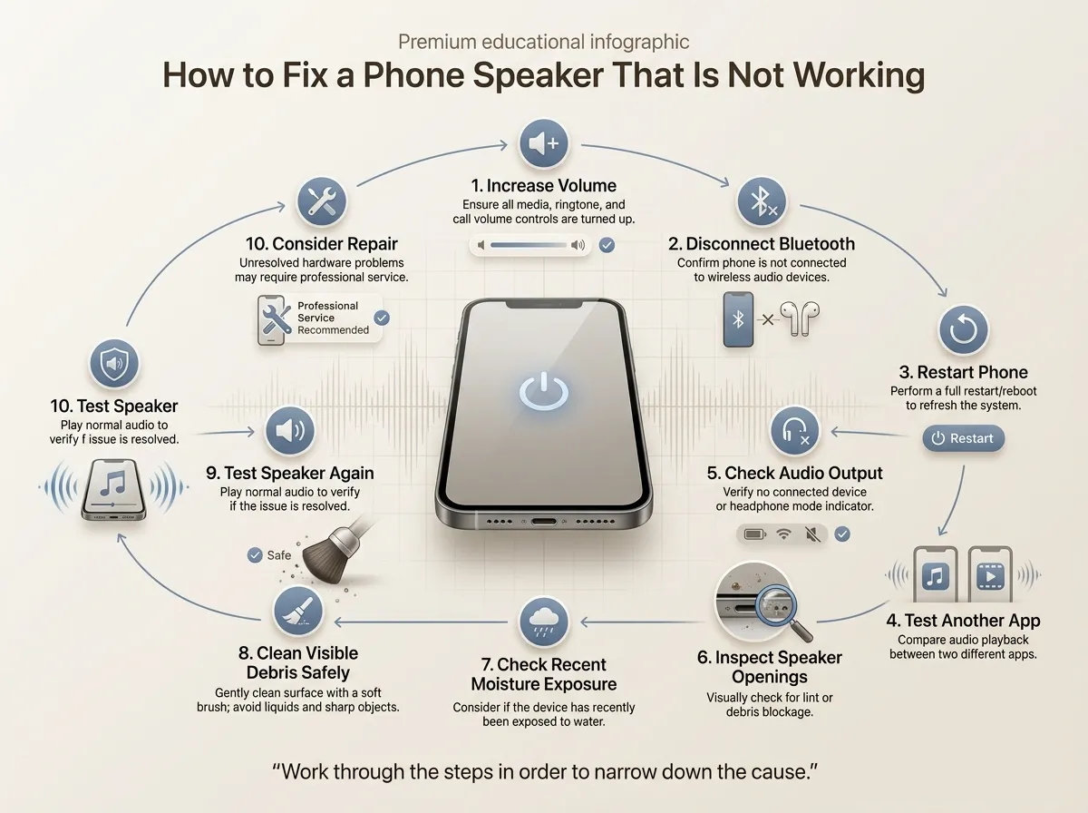 How to Fix a Phone Speaker That Is Not Working
