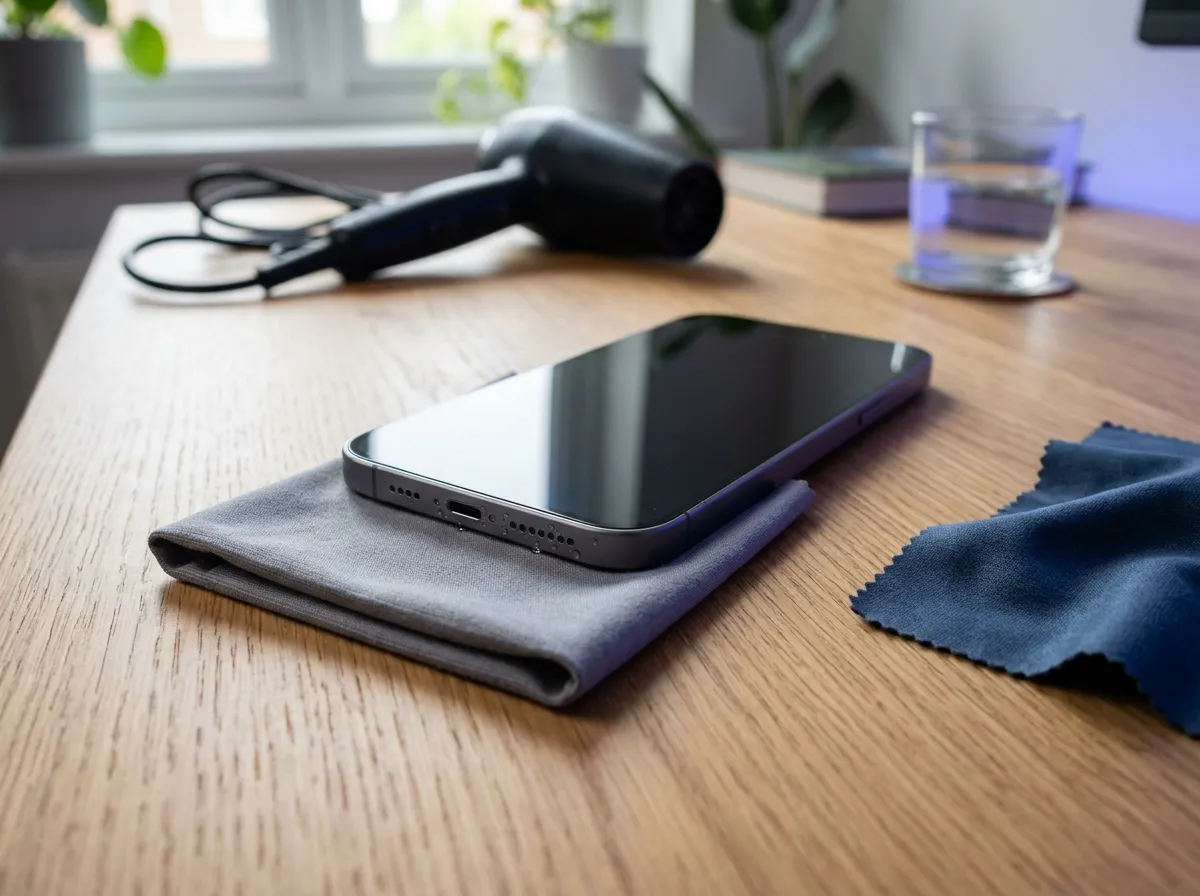 If the phone was exposed to water, let it dry safely Way You Can Fix a Muffled Phone Speaker