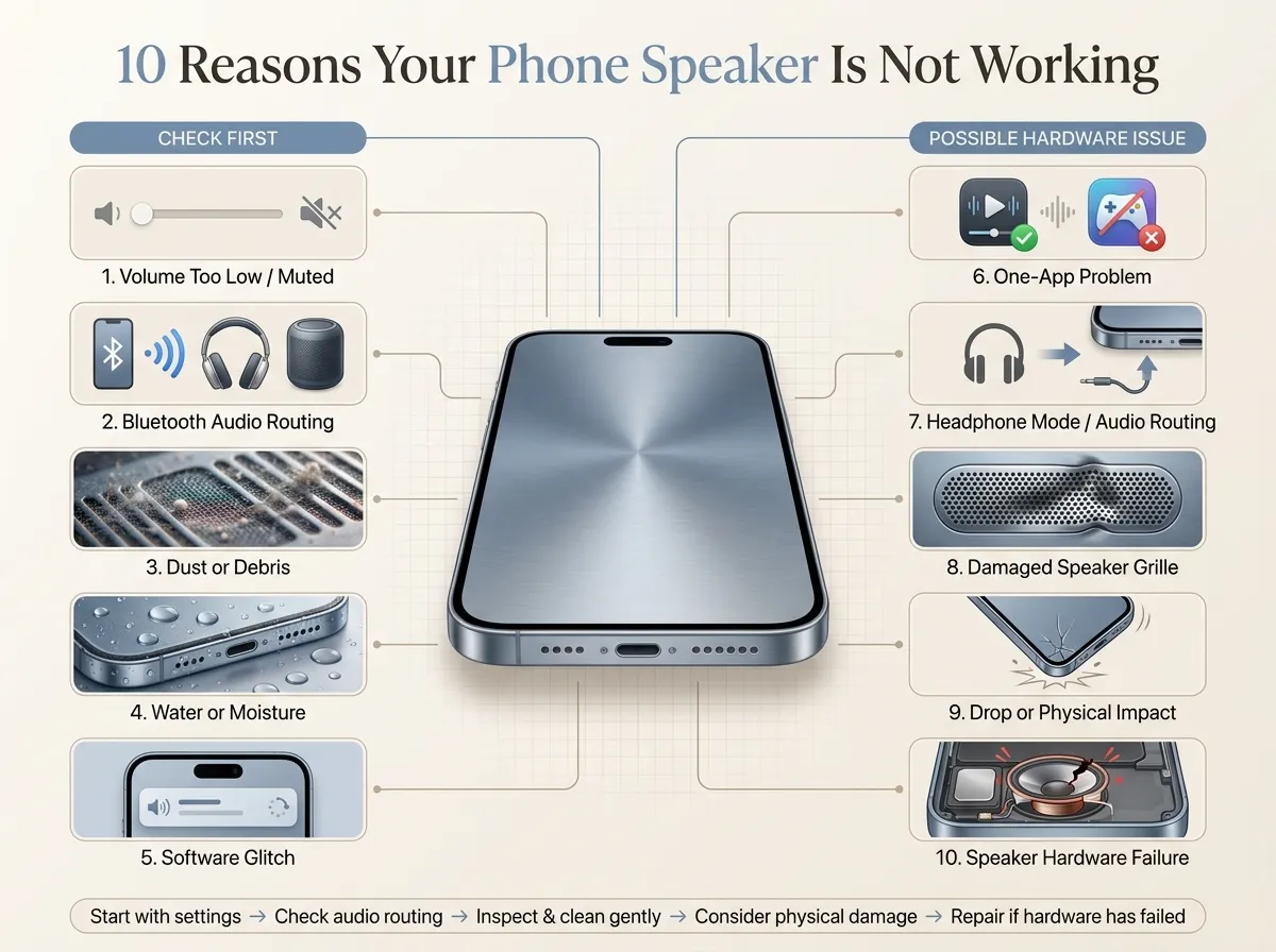 Reasons Your Phone Speaker Is Not Working